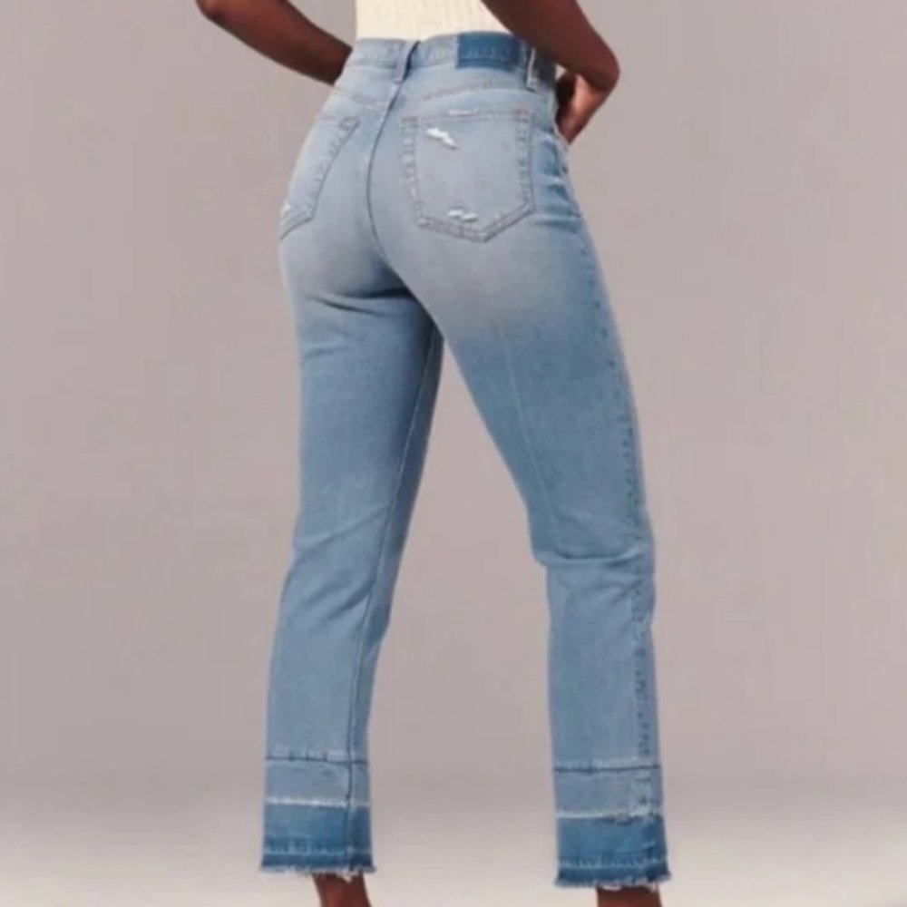 Abercrombie & Fitch Light Blue Straight Leg Jeans